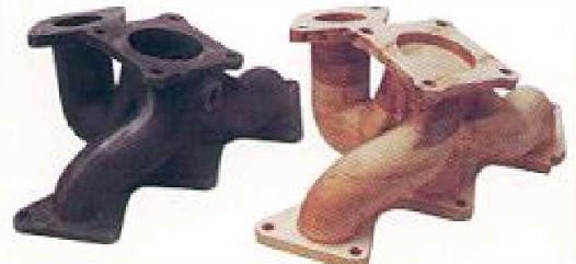 Sand casting product and its RP-produced wooden pattern