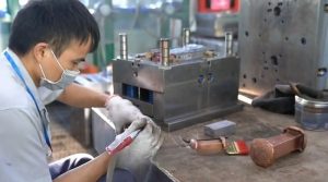 plastic injection molding production process at RpProto factory Xiamen China