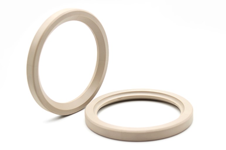 PEEK sealing ring for oil and gas downhole tools with high chemical and pressure resistance