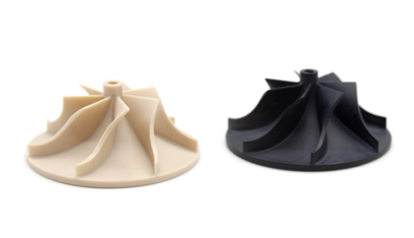 PEEK impeller for chemical pumps requiring corrosion-resistant and lightweight construction