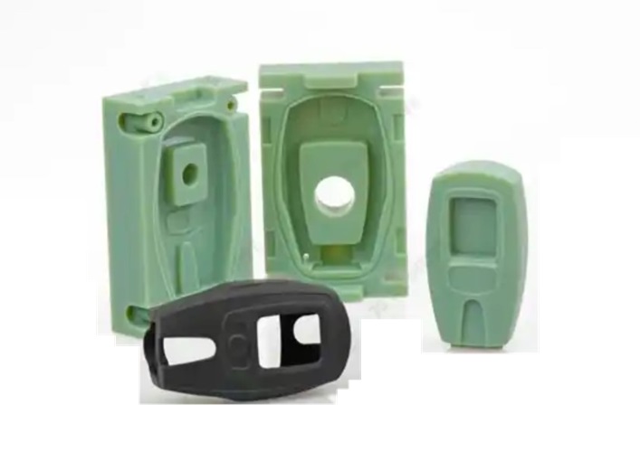ABS prototype parts produced through silicone molding