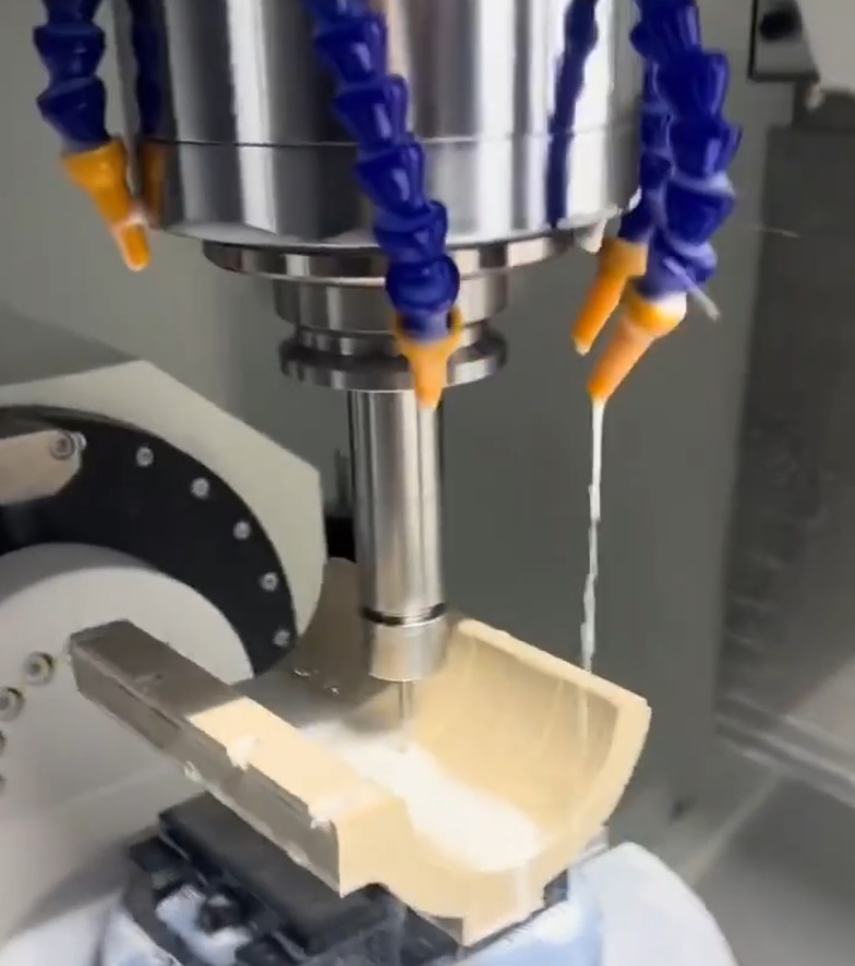 5-axis PEEK CNC milling for complex geometries with ±0.005mm tolerance
