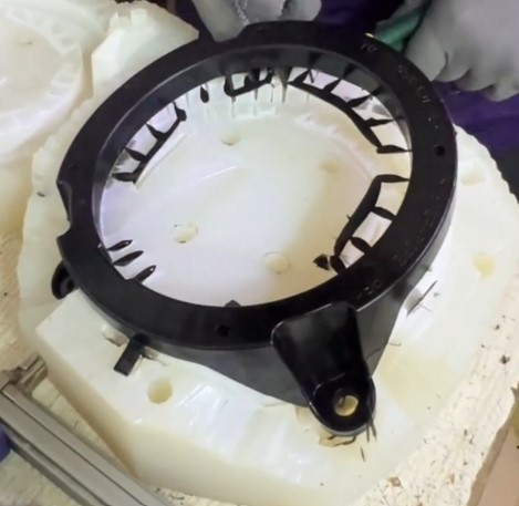 urethane cast ABS prototype with tight tolerances and sharp features