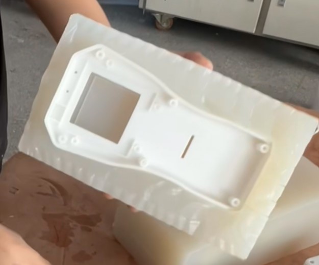 rigid polyurethane cast part simulating ABS mechanical properties