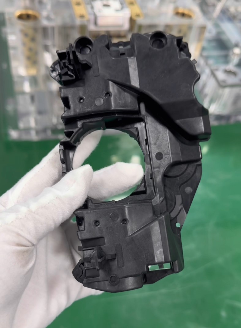 ABS Black Electronics Housing Part made by injection molding
