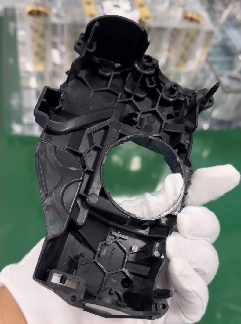 Unpainted Black ABS Electronics Housing part from Injection molding