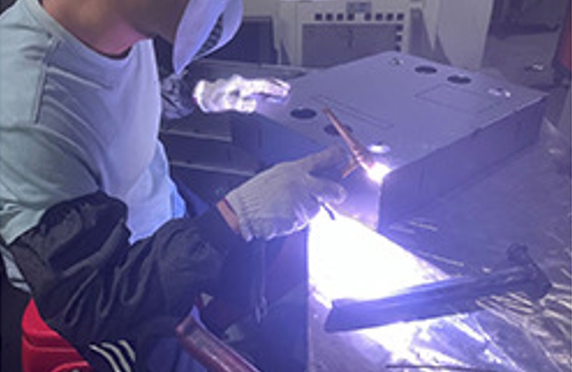 TIG welding stainless steel sheet metal enclosure assembly by certified RPProto welder