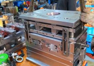 injection mold crate ready for international shipment
