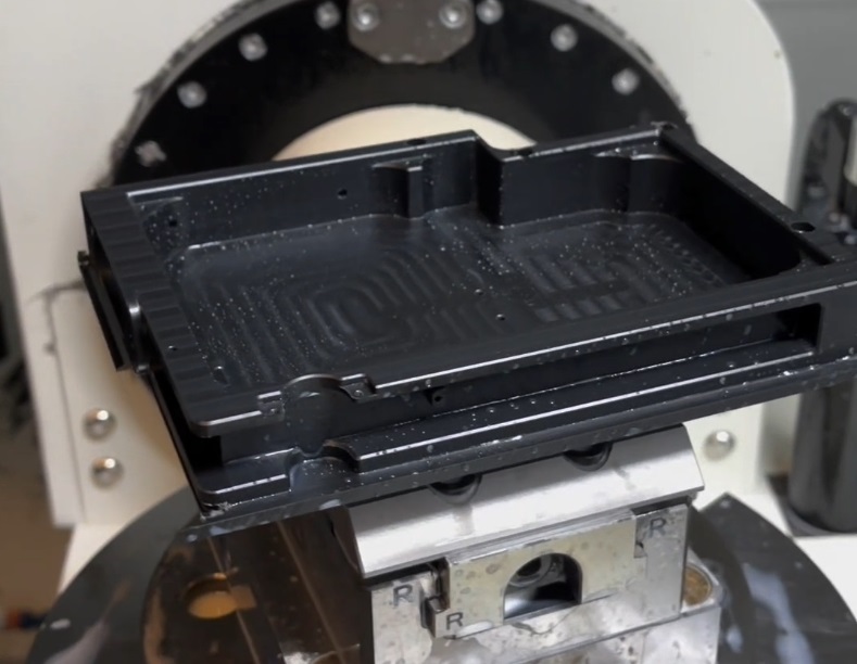 5-axis CNC machining of complex POM Delrin acetal part