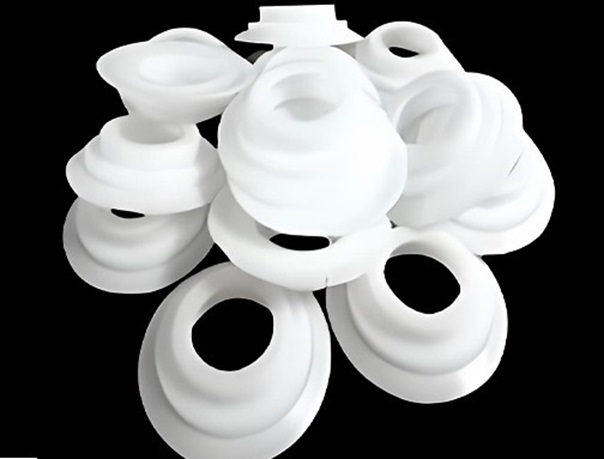 CNC machined virgin PTFE seals and gaskets for chemical processing