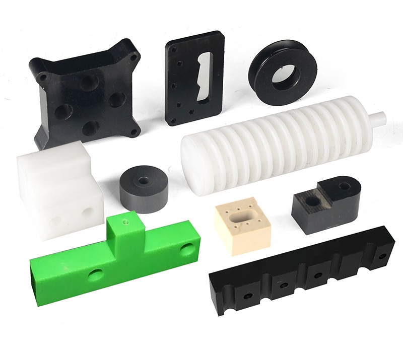 Custom CNC machined PTFE parts including valve seats, bushings and seals